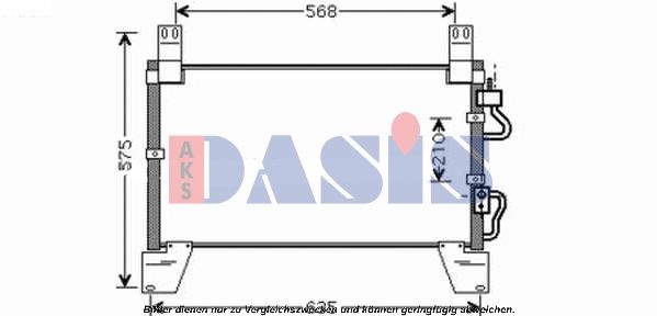 AKS DASIS Конденсатор, кондиционер 512034N